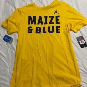 NWT Michigan Jordan Jumpan shirt